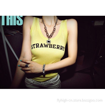 Custom Hot Selling Lady's Fashion Sexy Tank Top